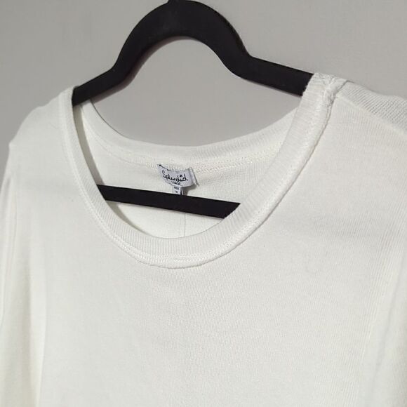 NWT Splendid White Bell Sleeve Three Quarters Length Sleeve Blouse - Picture 2 of 6